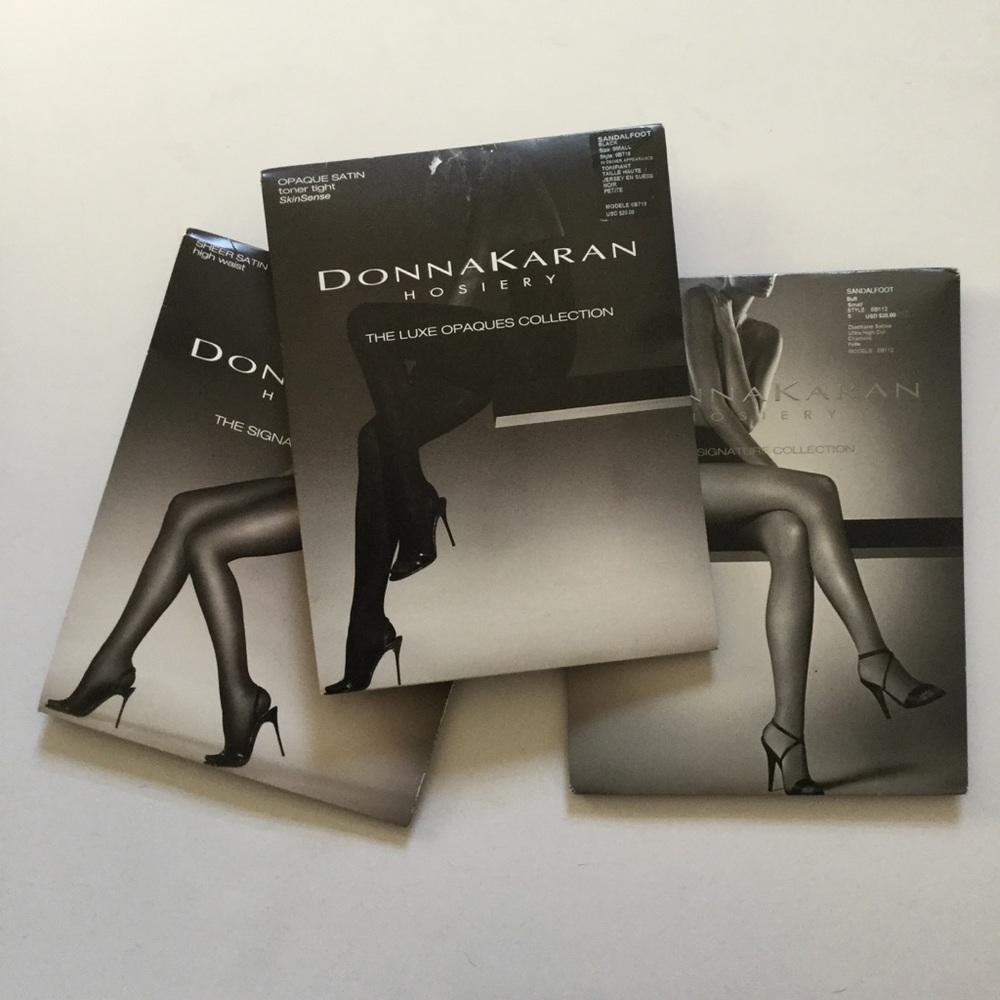 Donna Karan Hosiery Lot Bundle Small black nude
